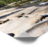 カナ州ヨセミテの大聖堂ピーク付きトゥオルムネ川 ポスター (角)