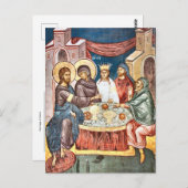 カナ正教会のキリスト教徒アイコンでの結婚 ポストカード (正面/裏面)