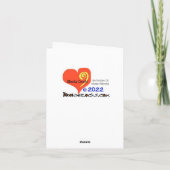 カナ王室のダのマウントポリスロゴクリスマスカード カード (裏面)