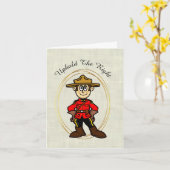 カナ王室のダ騎乗警察デイカード カード (黄色い花)