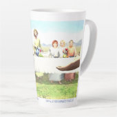 カナ結婚のイエス カフェラテマグ (右アングル)