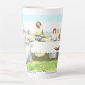 カナ結婚のイエス カフェラテマグ (正面)