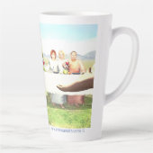 カナ結婚のイエス カフェラテマグ (右)