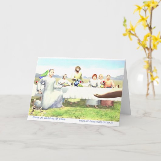 カナ結婚のイエス カード (黄色い花)