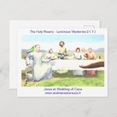 カナ結婚のイエス ポストカード (正面/裏面)