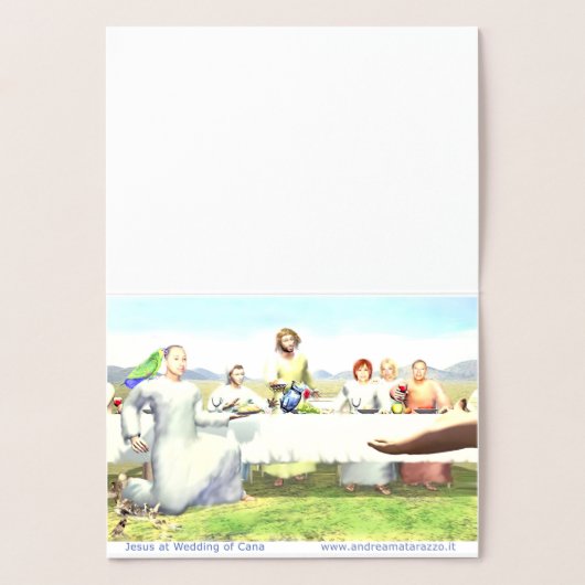 カナ結婚のイエス 箔カード (内部)