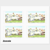 カナ結婚のイエス 長方形シール (シート)