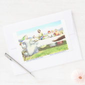 カナ結婚のイエス 長方形シール (封筒)