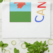 カナ芸術的ダ国旗の愛国心。カナダデー。 キッチンタオル (折り畳み)