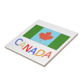カナ芸術的ダ国旗の愛国心。カナダデー。 タイル (側面)