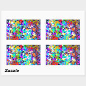 カナ誇りを持ったダカエデ 長方形シール (シート)