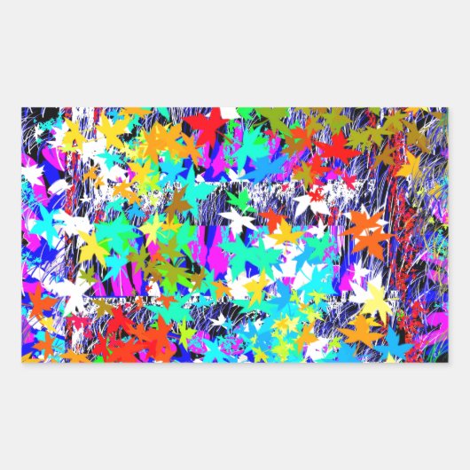 カナ誇りを持ったダカエデ 長方形シール (正面)