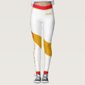 カナ誇りを持ったダパトリオットと金ゴールドメープルリーフ レギンス (正面)