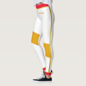 カナ誇りを持ったダパトリオットと金ゴールドメープルリーフ レギンス (左)