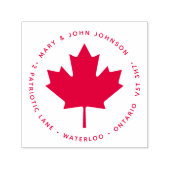 カナ誇りを持ったダメープルリーフ差出人住所カナダ セルフインキングスタンプ (デザイン)