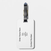 カナ誇りを持ったダ国旗パーソナライズされた旅行荷物タグ ラゲッジタグ (裏面縦)