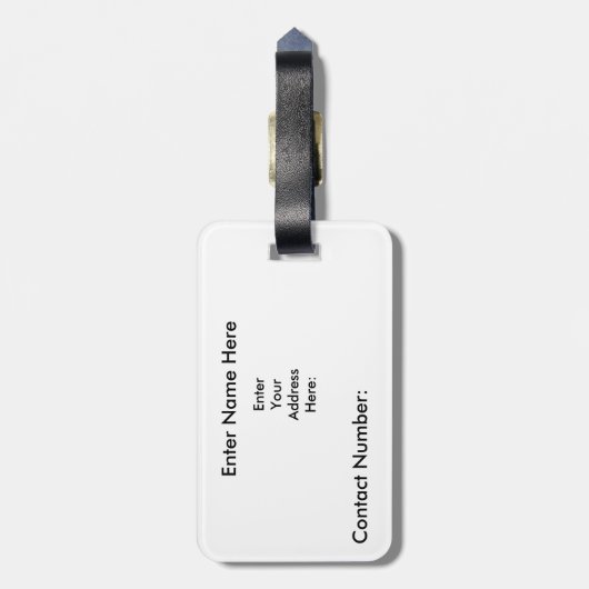 カナ誇りを持ったダ国旗パーソナライズされた旅行荷物タグ ラゲッジタグ (裏面縦)