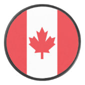 カナ赤と白ダ国旗 アイスホッケーパック (正面)