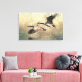 カナ飛んでいるダ・ゲーゼ キャンバスプリント (インサイチュ (リビング))