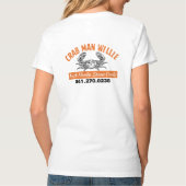 "カニいる？" - CrabManWillie レディースVネックTシャツ Tシャツ (裏面)