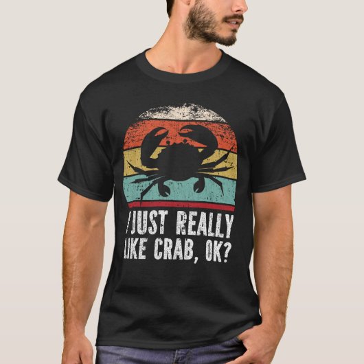 カニおもしろいが好きなの? Tシャツ (正面)
