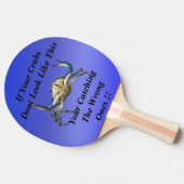 カニおもしろいのデザインのキャッチ 卓球ラケット (横)