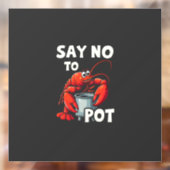 カニおもしろいポットにノーとロブスター ウィンドウサイン (シート2)