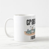 カニおよびビールのジョッキ コーヒーマグカップ (左)