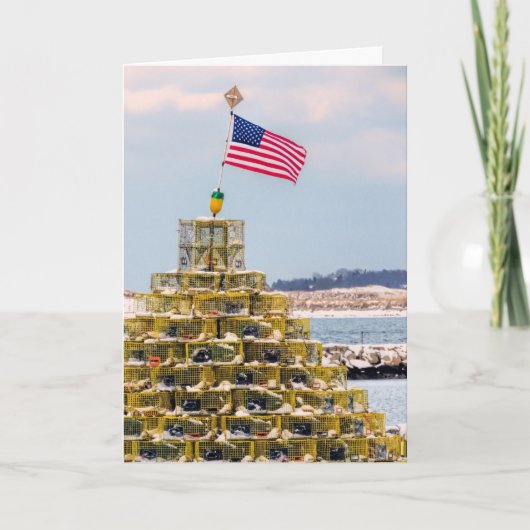 カニかごの木の海景 カード (正面)