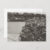 カニかご、ノースヨークシャー州、ウィットビー港 ポストカード (正面/裏面)