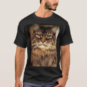 カニかぶりトラ猫のメンズウェア - Tシャツ (正面)