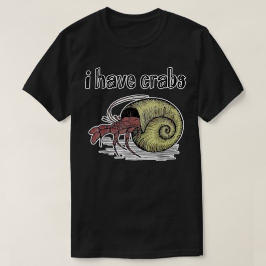 『カニがいる』 Tシャツ (デザイン正面)