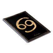 カニが様式占星術を打ち上げた金ゴールドを癌 ノートブック (右側)