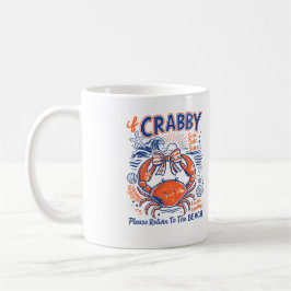 カニが気に入らないなら海に帰って Funny Beach  コーヒーマグカップ
