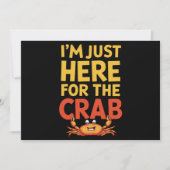 カニが目当てで来た 面白い食べ物好き 招待状 (正面)