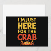 カニが目当てで来た 面白い食べ物好き 招待状 (正面/裏面)