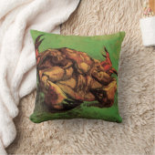 カニが背中に現れるヴィンセント・ヴァン・ゴッホ クッション (ブランケット)