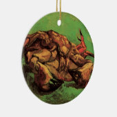 カニが背中に現れるヴィンセント・ヴァン・ゴッホ セラミックオーナメント (右)