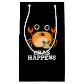 カニが起こおもしろいる動物プンダークBG スモールペーパーバッグ (正面)