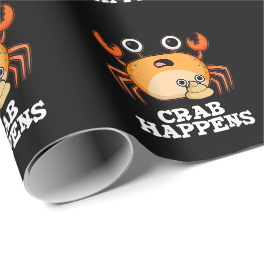 カニが起こおもしろいる動物プンダークBG ラッピングペーパー (ロールコーナー)