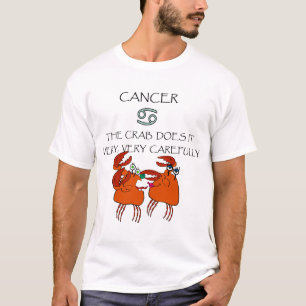 カニが非常に、非常に慎重に行うがん Tシャツ
