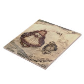 「カニとその母」アーサー・ラッカムによる タイル (側面)