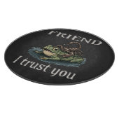 カニとカエル - 友よ、信じる カッティングボード (角)