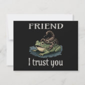 カニとカエル - 友よ、信じる 招待状 (正面)