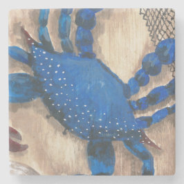 カニとシーシェルストーンコースター ストーンコースター