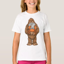 カニとビッグフットのTシャツ