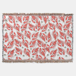 カニとロブスター。シーフード。 スローブランケット