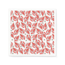 カニとロブスター。シーフード。ペーパー