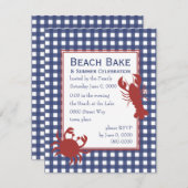 カニとロブスター 招待状 (正面/裏面)