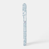 カニと海の雑草、白とリグの沿岸の夏 iPhoneケース (左側面)